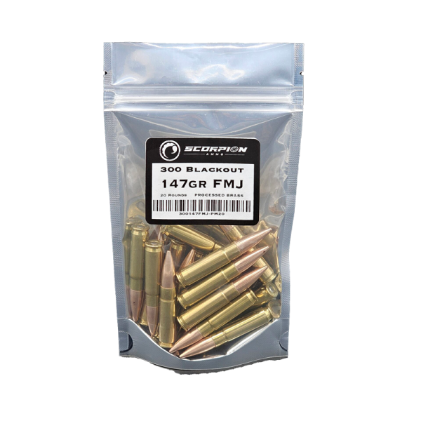 Remanufactured<br><br>300 Blackout 147gr FMJ <br>20 Round