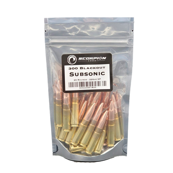 GO BAG<br><br>Subsonic<br><br>300 Blackout 220gr<br>20 Round