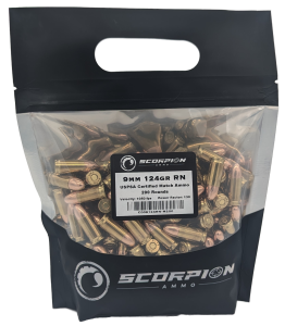GO BAG<br><br> 9mm 124gr Round Nose <br> 200 Rounds