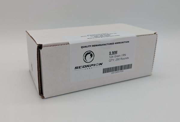 Remanufactured <br> <br>9mm 124gr Round Nose <br>250 Round Box