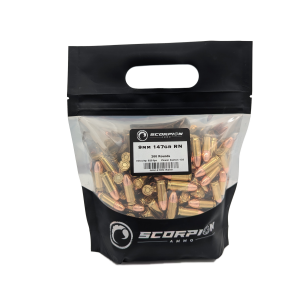 GO BAG<br><br> 9mm 147gr Round Nose <br> 200 Rounds