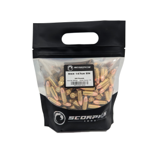 GO BAG<br><br> 9mm 147gr Round Nose <br> 200 Rounds