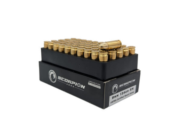 9mm 124 gr Round Nose<br> 50 Rounds