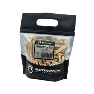 Scorpion 223 Rem <BR><BR>55gr FMJ <BR>100/Go Bag