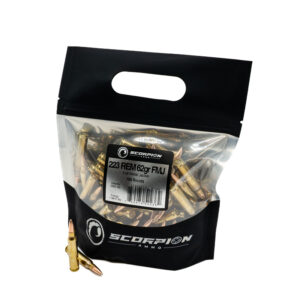 Scorpion 223 Rem <BR><BR>62gr FMJ <BR>100/Go Bag