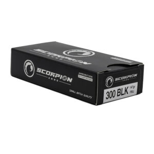 Scorpion 300 Blk <BR><BR>147gr FMJ <BR>20/Box