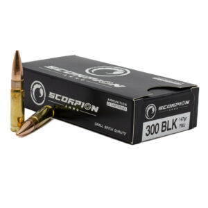 Scorpion 300 Blk <BR><BR><BR>147gr FMJ <BR>20/Box