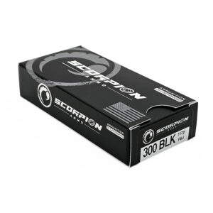 Scorpion 300 Blk <BR><BR><BR><BR>147gr FMJ <BR>20/Box
