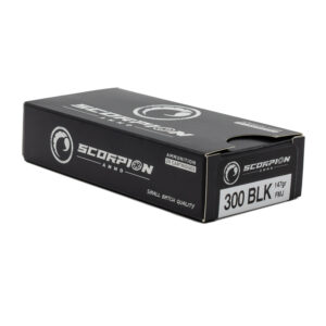Scorpion 300 Blk <BR><BR><BR>147gr FMJ <BR>20/Box