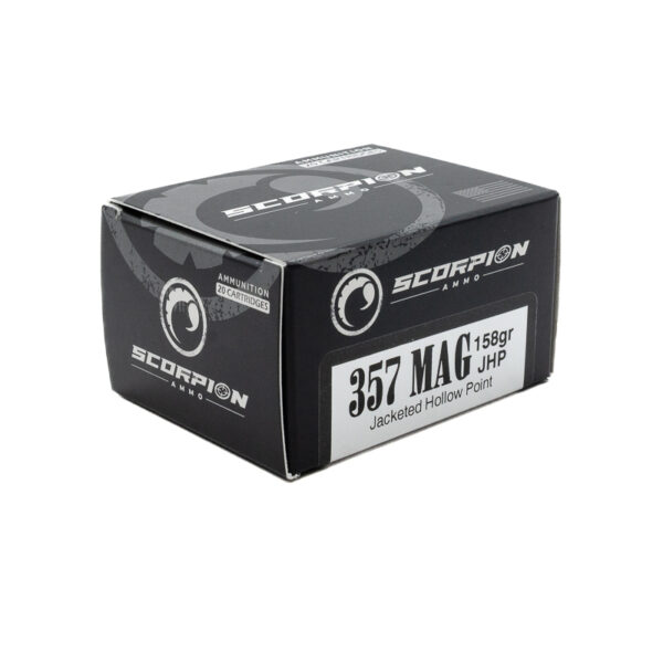 Scorpion 357 Magnum <BR><BR>158gr JHP <BR>20/Box - Image 2