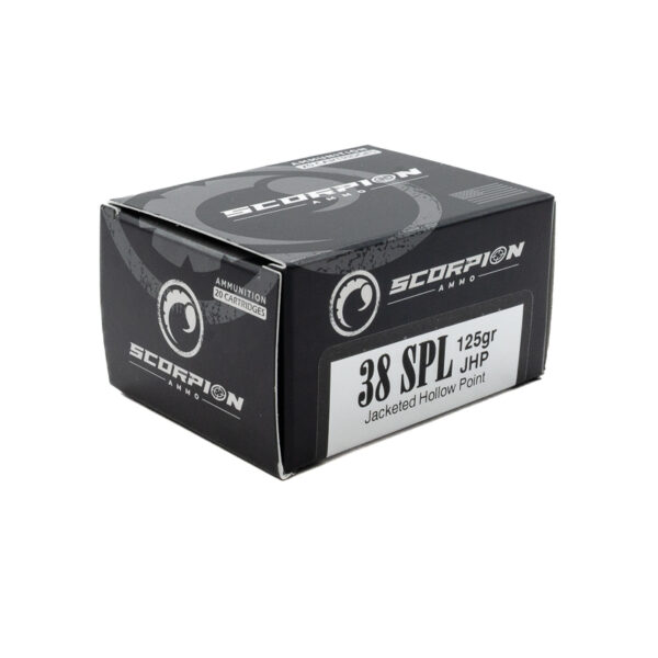 Scorpion 38 Special <BR><BR>125gr JHP <BR>20/Box - Image 2