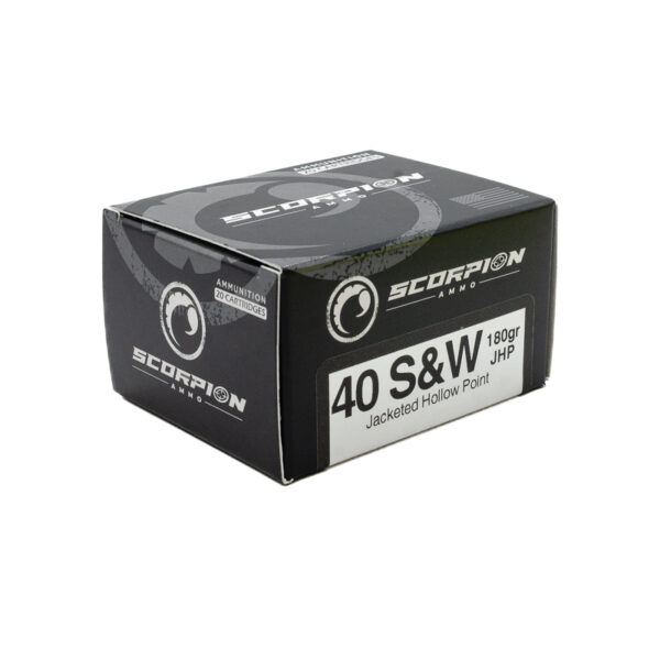 Scorpion 40 S&W <BR><BR>180gr JHP <BR>20/Box - Image 2