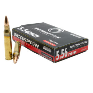 Scorpion 5.56mm <BR>Training<BR><BR>55gr FMJ <BR>20/Box