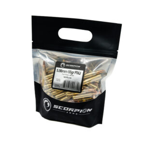 Scorpion 5.56mm<BR><BR><BR> 55gr FMJ <BR>100/Go Bag