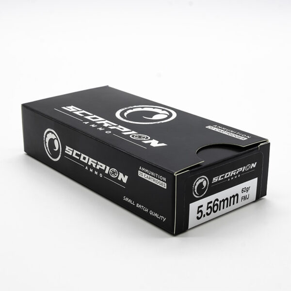 Scorpion 5.56mm <BR><BR> 62gr FMJ <BR>20/Box - Image 2