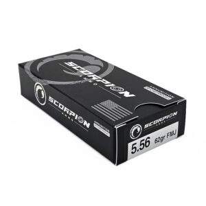 Scorpion 5.56mm <BR><BR><BR> <BR>62gr FMJ <BR>20/Box