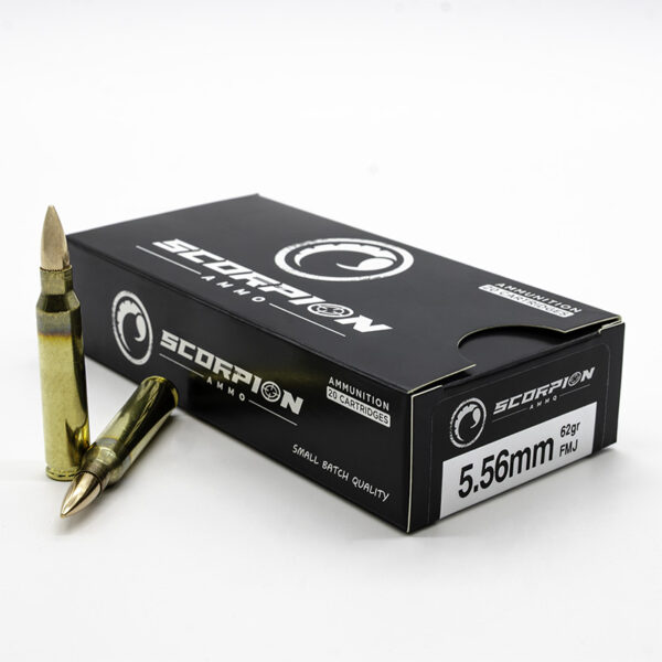 Scorpion 5.56mm <BR><BR> 62gr FMJ <BR>20/Box