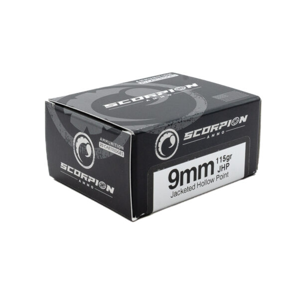 Scorpion 9mm <BR>Self Defense<BR><BR>115gr JHP <BR>20/Box - Image 2