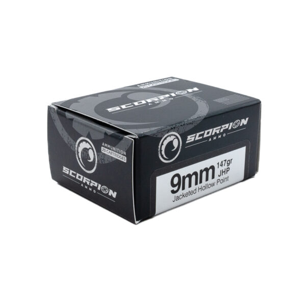 Scorpion 9mm <BR>Self Defense<BR><BR>147gr JHP <BR>20/Box - Image 2