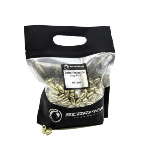 Reloading Components <BR> 9mm Bullets<BR><BR>115gr FMJ <BR>500/Go Bag