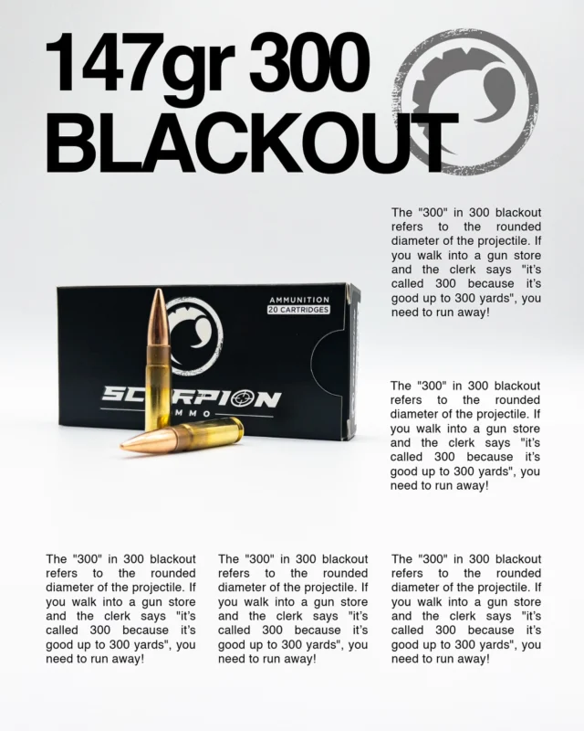300 yards to hit a steel target? Sure! 300 yards to attempt an ethical kill on game? There’s other cartridges for that.